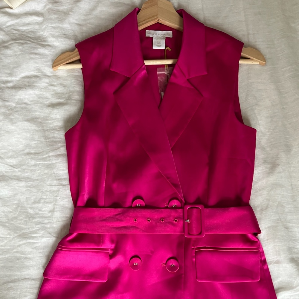 House of Harlow in Valentino Pink Blazer Dress/Top